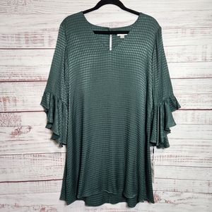 Calvin Klein Green Long Sleeve Dress
